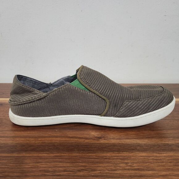 Olukai Nohea Mesh Slip On Sneakers Mens 11 Brown Shoes Boat Convertible main image 6